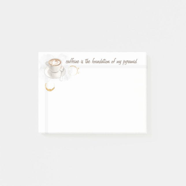 Be Real Food Pyramid Humour Post-it Note (Front)