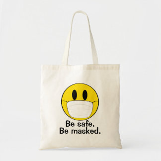 Be Safe Be Masked Tote Bag