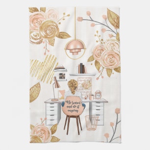 Be Scared & Do It Anyway Kitchen Towel