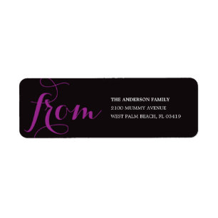 BE SCARY HALLOWEEN RETURN ADDRESS LABELS