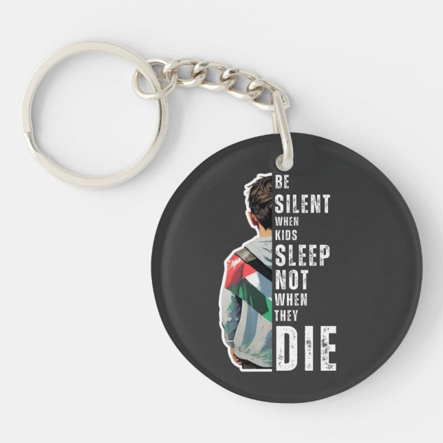 BE SILENT KEYCHAIN (Front)