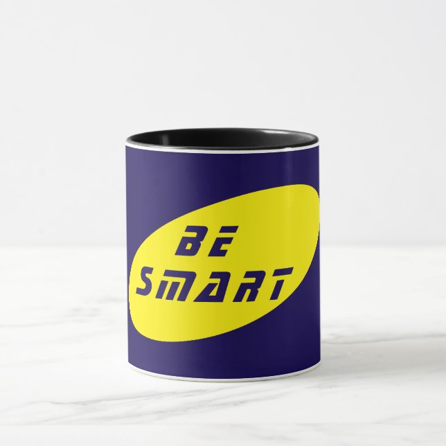 Be Smart Ceramic Mug for Daily Motivation (Center)