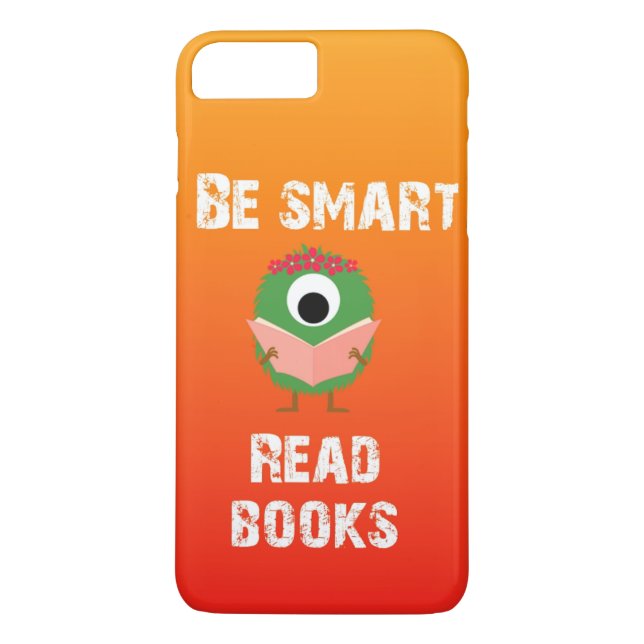 Be smart read book quotes with owl design case (Back)