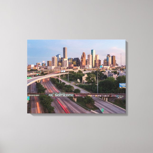 Be Someone in Houston, Texas Canvas Print (Front)