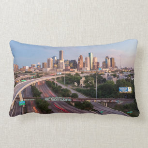 Be Someone in Houston, Texas Lumbar Pillow