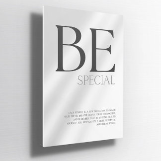Be Special Custom Self-Love Wall Poster