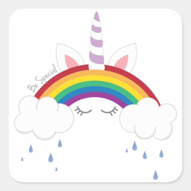 Be Special Square Sticker (Front)