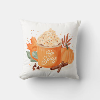 Be Spicy Pellow Throw Pillow