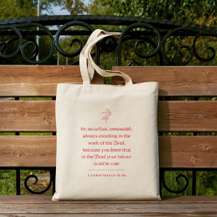 Be Steadfast Christian Tote Bag
