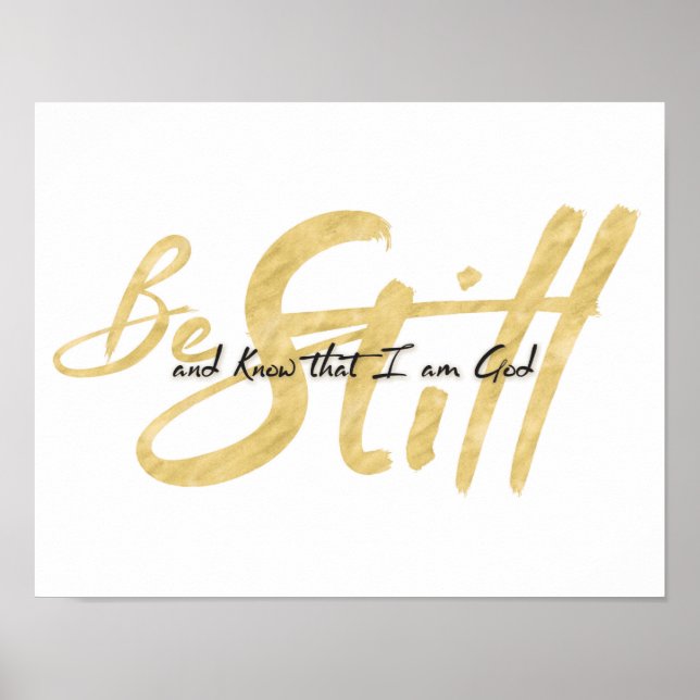 Be Still and Know Art Print (Front)