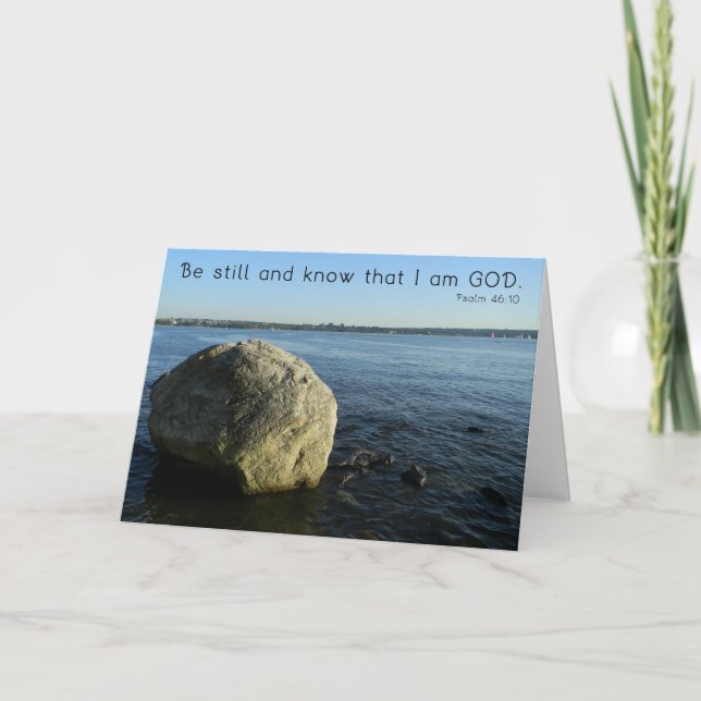 Be Still and Know - Care and Concern Card (Front)