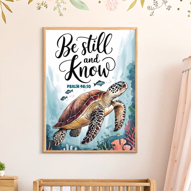 Be Still and Know Christian Nursery Wall Art (Creator Uploaded)