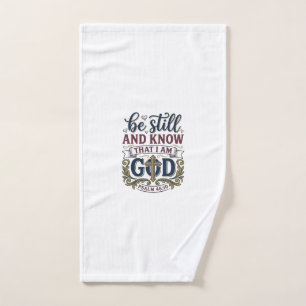 Be Still And Know Christian Psalm 460 Shirt Hand Towel