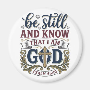 Be Still And Know Christian Psalm 460 Shirt Magnet