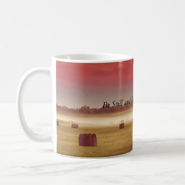 be still and know  coffee mug (Left)