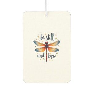 Be still and know Floral Dragonfly Christian Summe Air Freshener