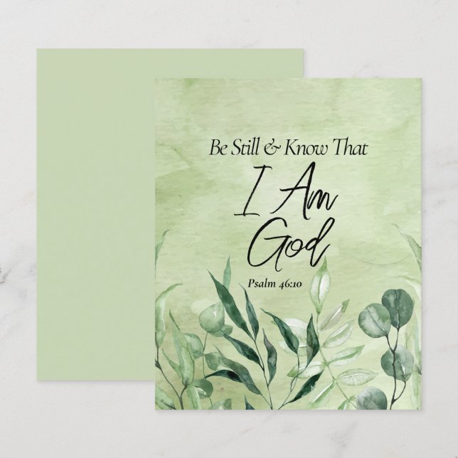 Be Still and Know I Am GOD (Front/Back)