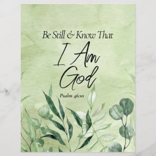 Be Still and Know I Am GOD Flyer