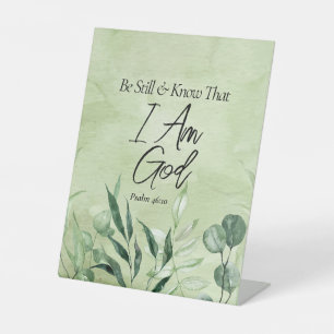 Be Still and Know I Am GOD Pedestal Sign
