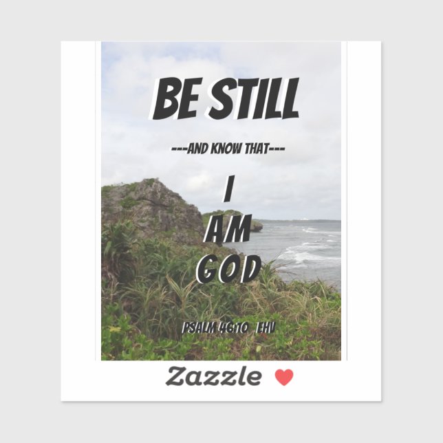 Be Still And Know I Am God Psalm 46:10 Bible Verse (Sheet)