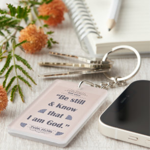 Be Still and Know / Let Not Your Heart Be Troubled Keychain