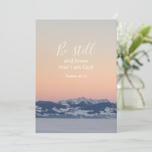 Be Still And Know Scripture Custom Photo Template