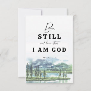 Be Still And Know That I am God