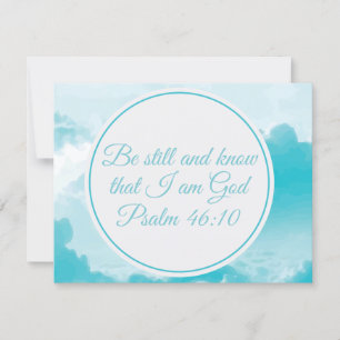 Be Still and Know that I am God Beautiful Psalm Card