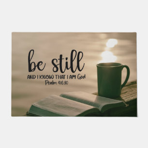 Be Still and Know that I Am God Bible Doormat