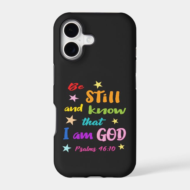 Be still and know that I am God Bible Verse (Verso)