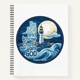 Be still and know that I am God Bible Verse Notebook