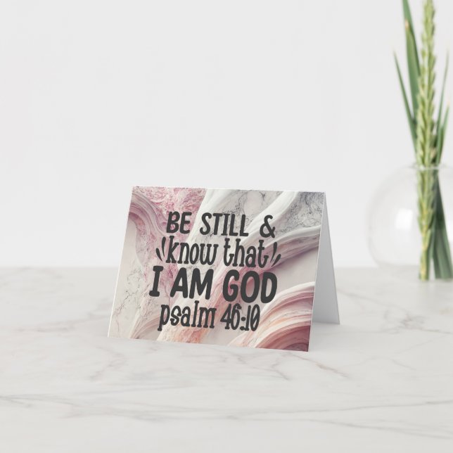 Be Still and Know that I am God Card (Front)