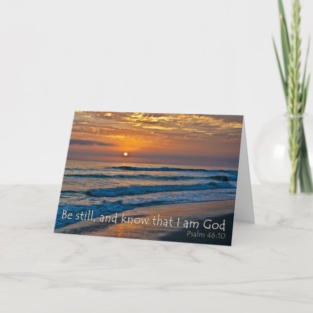 Be Still And Know That I Am God card (Front)
