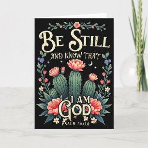 Be-still And Know That I-am-god Christian Scriptur Card