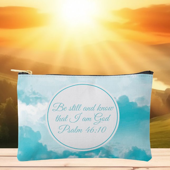 Be Still and Know that I am God Cute Christian Accessory Pouch (Creator Uploaded)