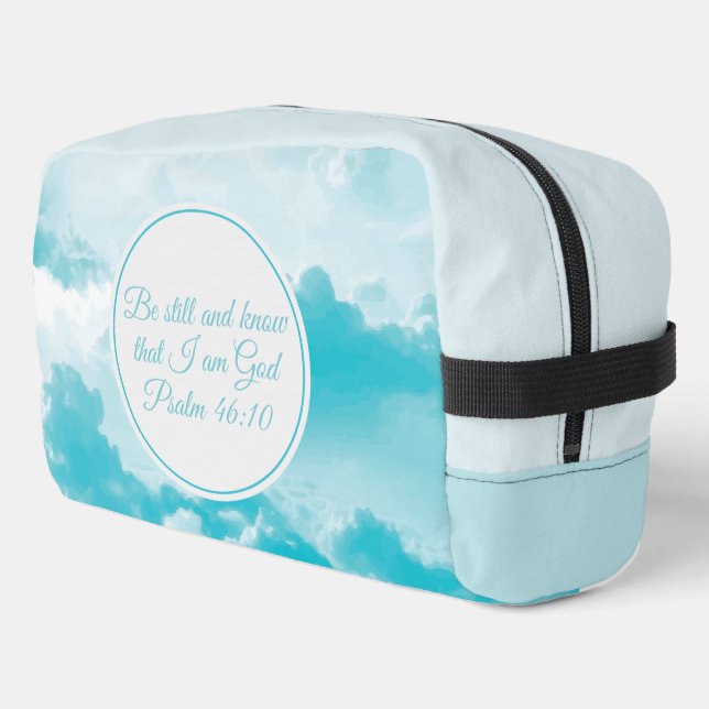 Be Still and Know that I am God Cute Christian Dopp Kit (Left Corner)