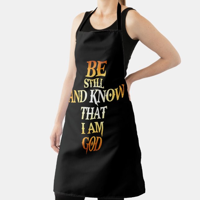 Be Still And Know That I Am God Gift For Christian Apron (Insitu)