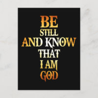 Be Still And Know That I Am God Gift For Christian