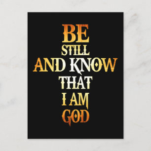 Be Still And Know That I Am God Gift For Christian Postcard