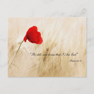 Be Still And Know That I Am God postcard - Ps46:10