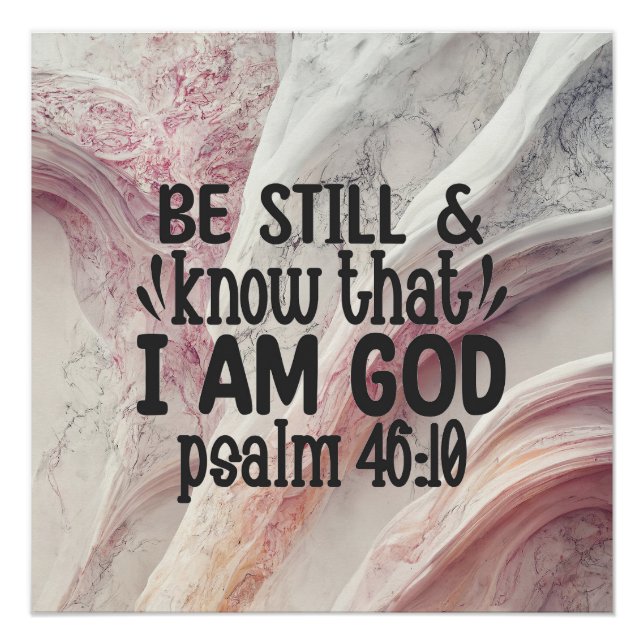 Be Still and Know that I am God Poster (Front)
