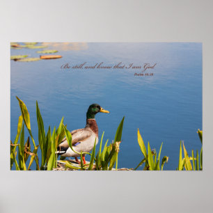 “Be still and know that I am God”  poster