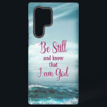 Be Still and know that I am God Samsung Galaxy Case<br><div class="desc">Be Still and know that I am God is a powerful verse in the bible. Very often in our life, there are moments where we just have to let go and just be still in front of our God, because he knows… Very graphic visual to highlight the verse. Be blessed...</div>
