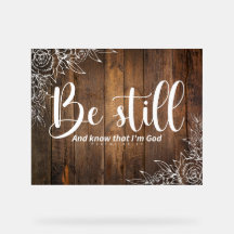 Be Still and Know That I’m God