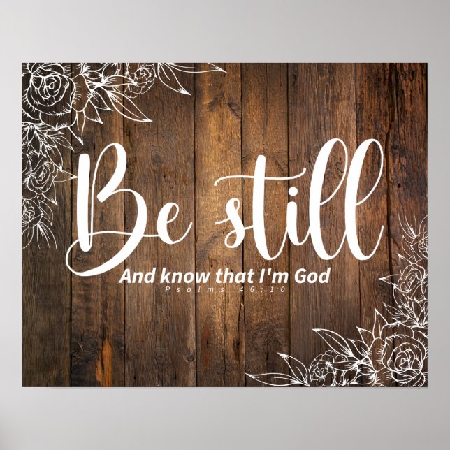 Be Still and Know That I’m God Poster (Front)