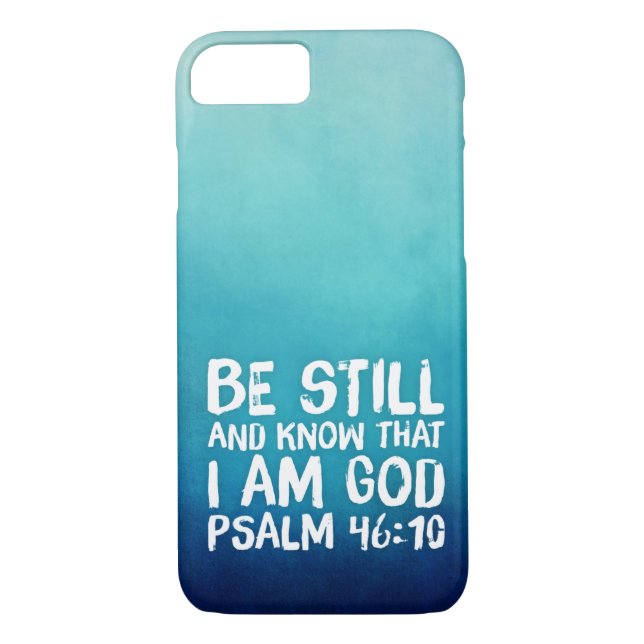 Be Still Bible Verse Christian Scripture Biblical Case-Mate iPhone Case (Back)