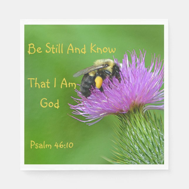 Be Still Bumblebee Napkin (Front)