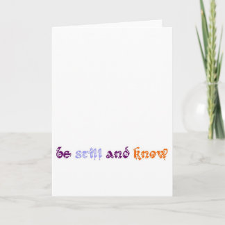 be still card