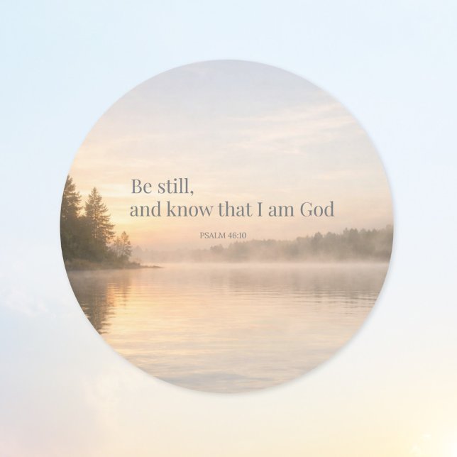 Be Still Christian Sticker – Psalm 46:10 Scripture (Creator Uploaded)