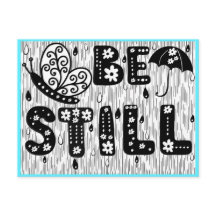 Be Still Colouring Postcard
